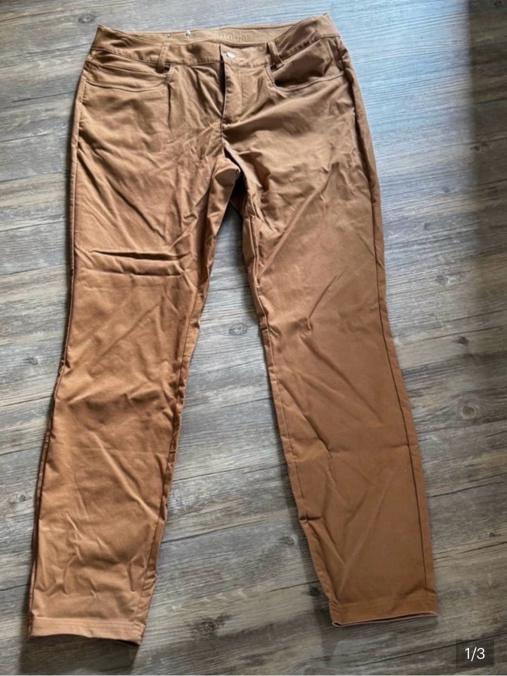 Columbia Women's Straight Leg Trail Hiking Pants Tan Size 10
